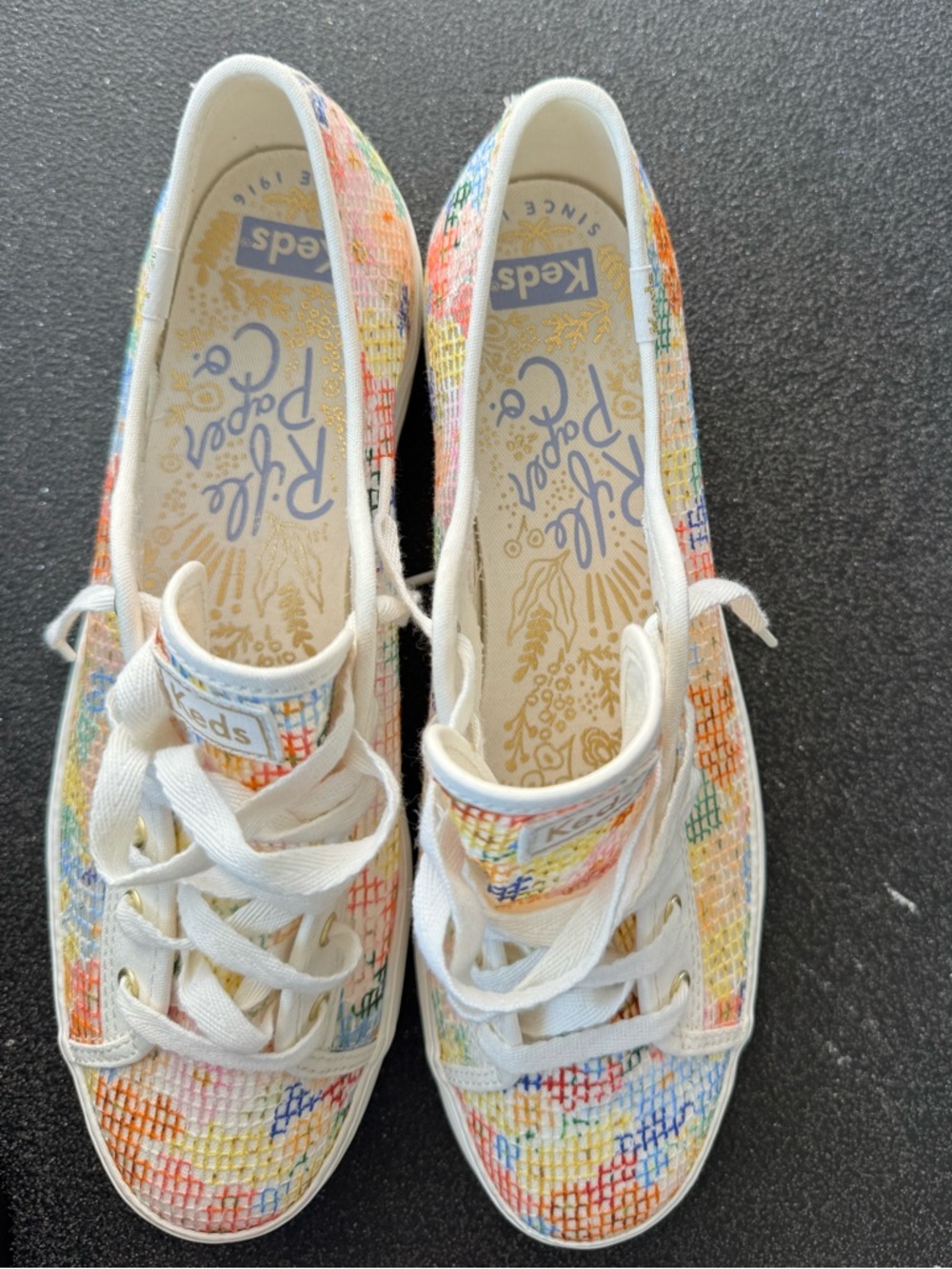 Keds Multicolor Mesh Sneakers Women’s Size 10 LowTopLace-Up Lifestyle Streetwear - Picture 8 of 9